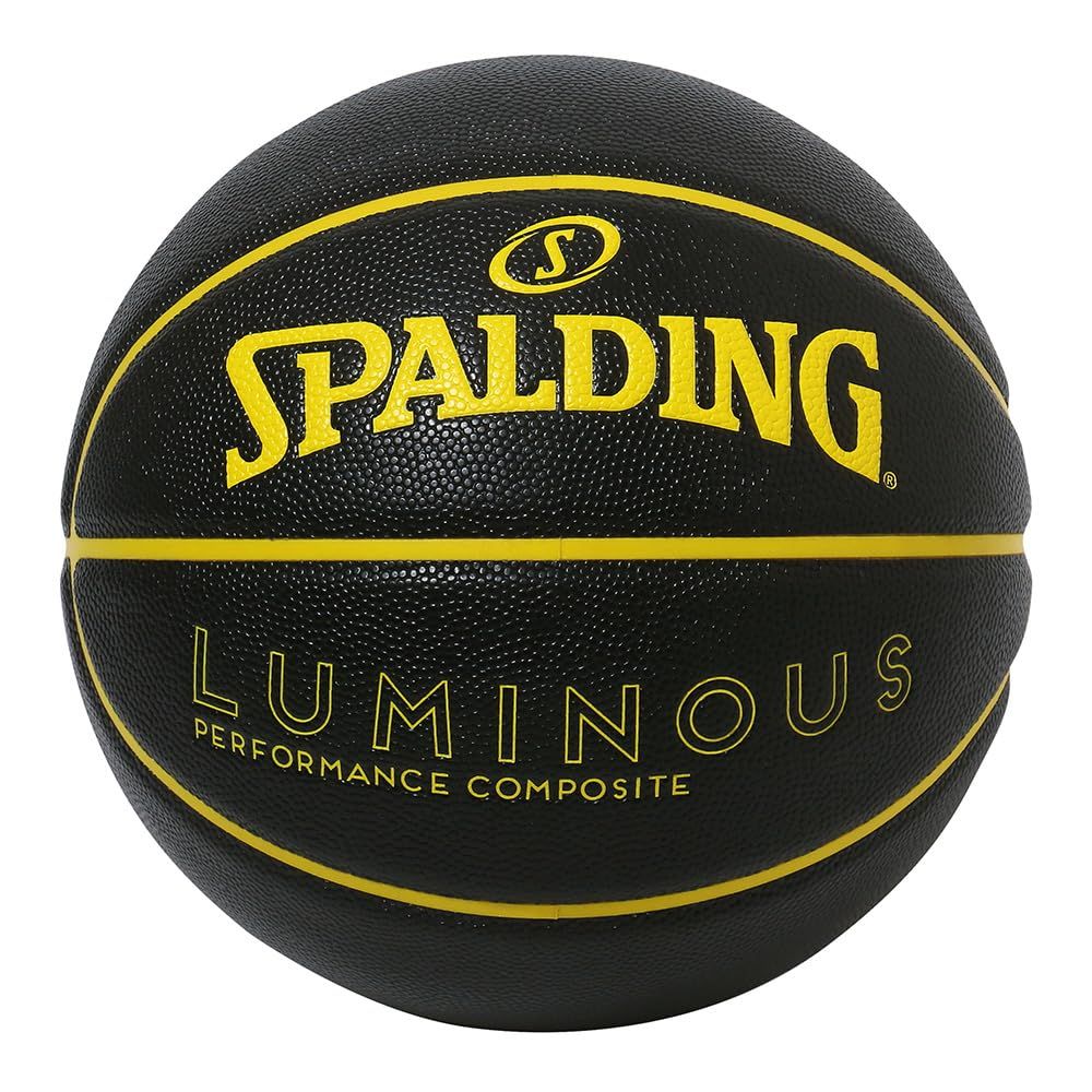 新品 SPALDING スポルディング ルミナス コンポジット ブラック×イエロー 7号球 77-849Jバスケ バスケットボール