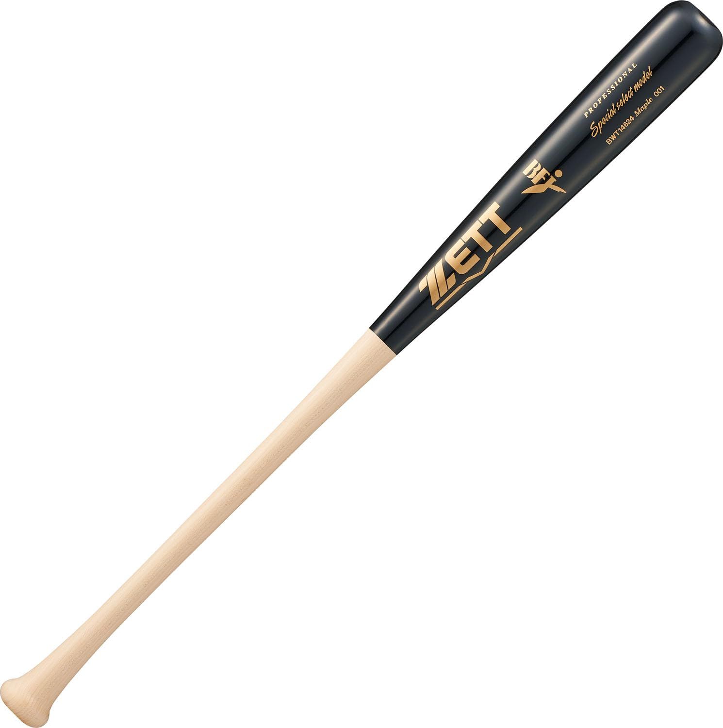 新品 ゼット(ZETT) 硬式野球 バット スペシャルセレクトモデル 木製(北米産ハードメイプル) 84cm 880g平均 ナチュラル×ブラック(1219MO) 日本製 BWT14624