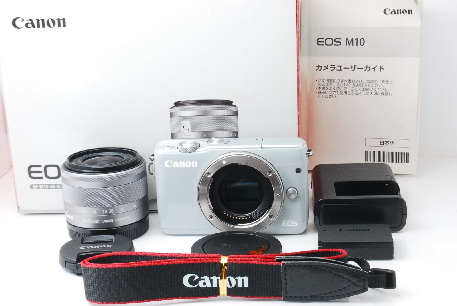 ☆希少グレーカラー♪自撮り＋Wi-Fi機能☆キヤノン EOS M10 グレー 
