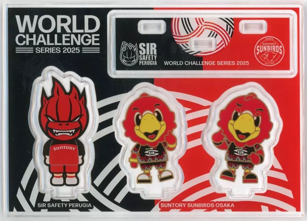 【新品未使用】サントリーサンバーズ×ペルージャアクリルスタンド 中古】アクリルスタンド・アクリルパネル シル・サフェーティ