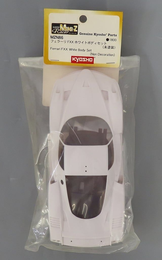 中古】ラジコン フェラーリFXXホワイトボディセット(未塗装) [MZN86