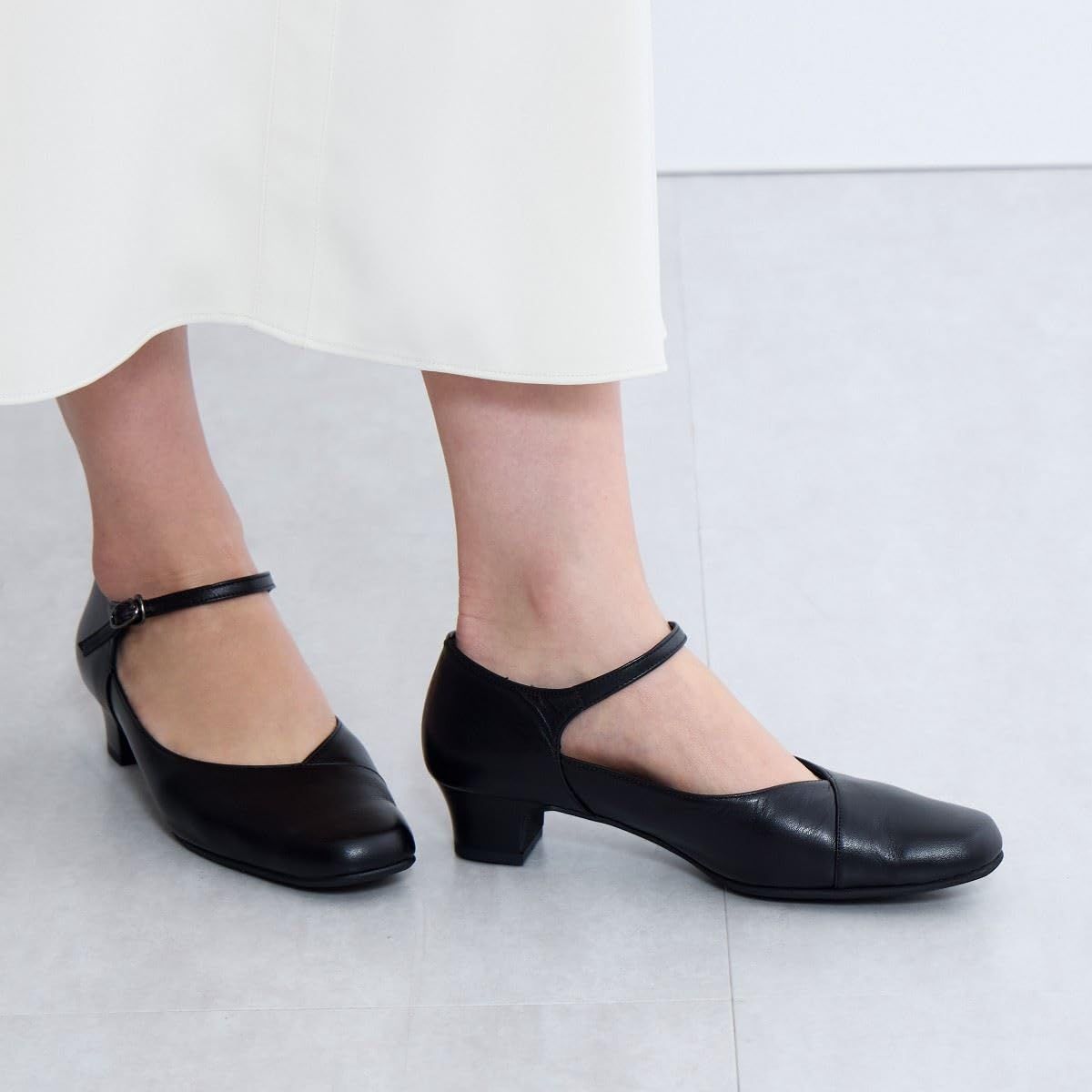 新品 HIMIKO/ヒミコ/3.5cmヒールストラップパンプス/605001ブラック260