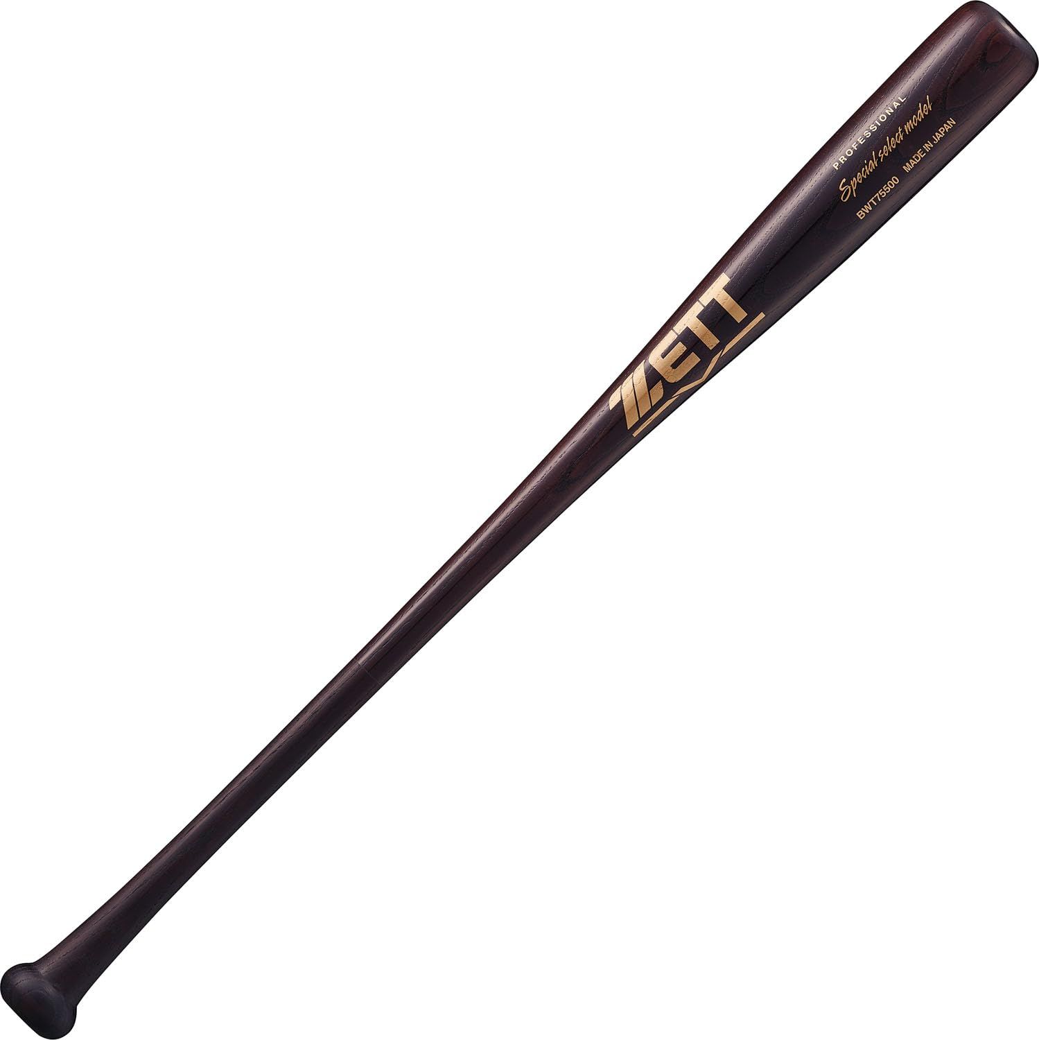 新品 ゼット(ZETT) 少年野球 軟式 バット スペシャルセレクトモデル 木製 80cm 650g平均 薄ダーク(3700YK) 日本製 BWT75500
