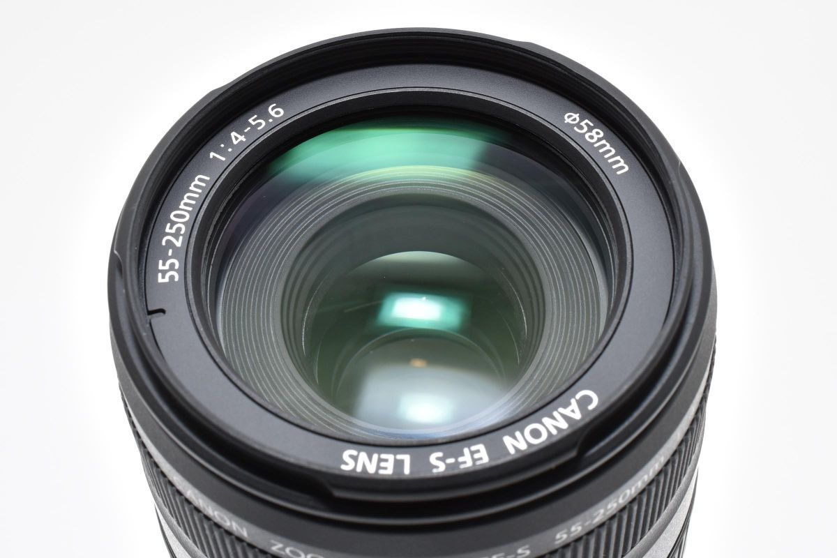 ☆美品☆ キヤノン CANON EF-S 55-250mm F4-5.6 IS ☆元箱・説明書 