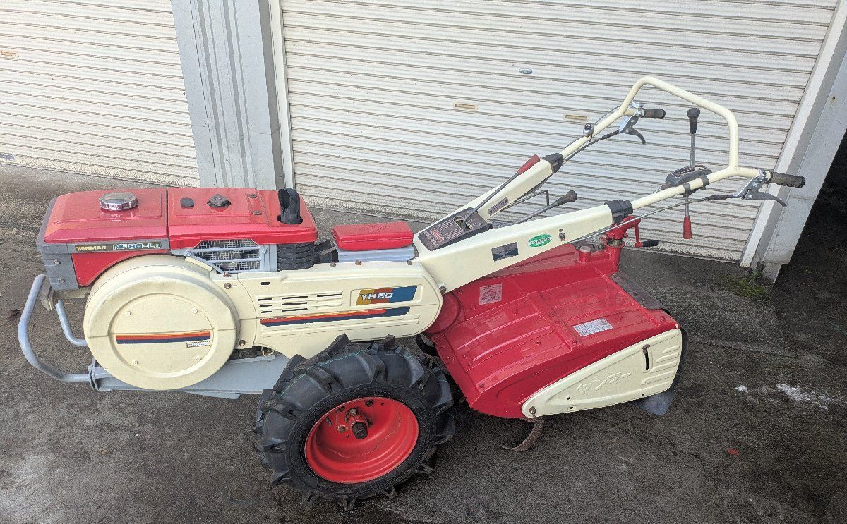 鹿児島発 ヤンマー8馬力 ディーゼルエンジン耕うん機YH85 タイヤ新品 