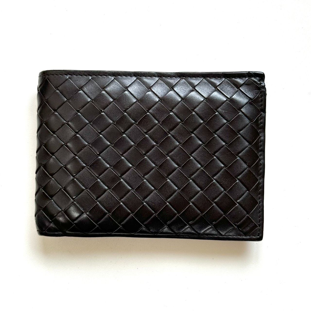 BOTTEGA VENETA 二つ折り財布 ダークブラウン ボッテガヴェネタ