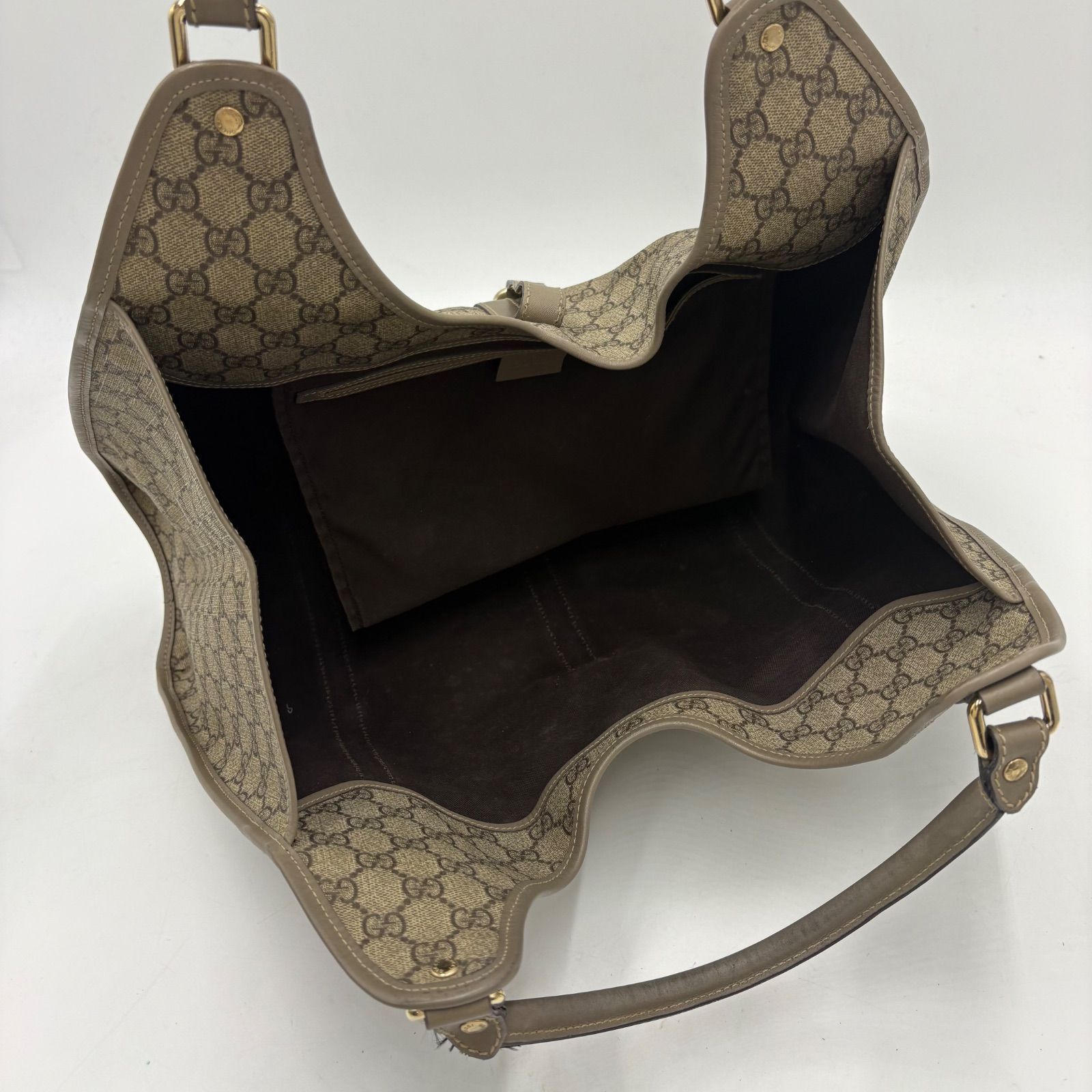 ★美品★ GUCCI GG ショルダーバッグ レザー ブラウン カンデンスキー 美品◎GUCCI グッチ カンデンスキー ジャッキー金具 GGスプリーム