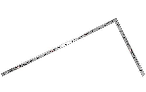 新品 シンワ測定(Shinwa Sokutei) 曲尺 角厚 シルバー 1尺6寸/50cm 併用目盛 鶴亀 10556