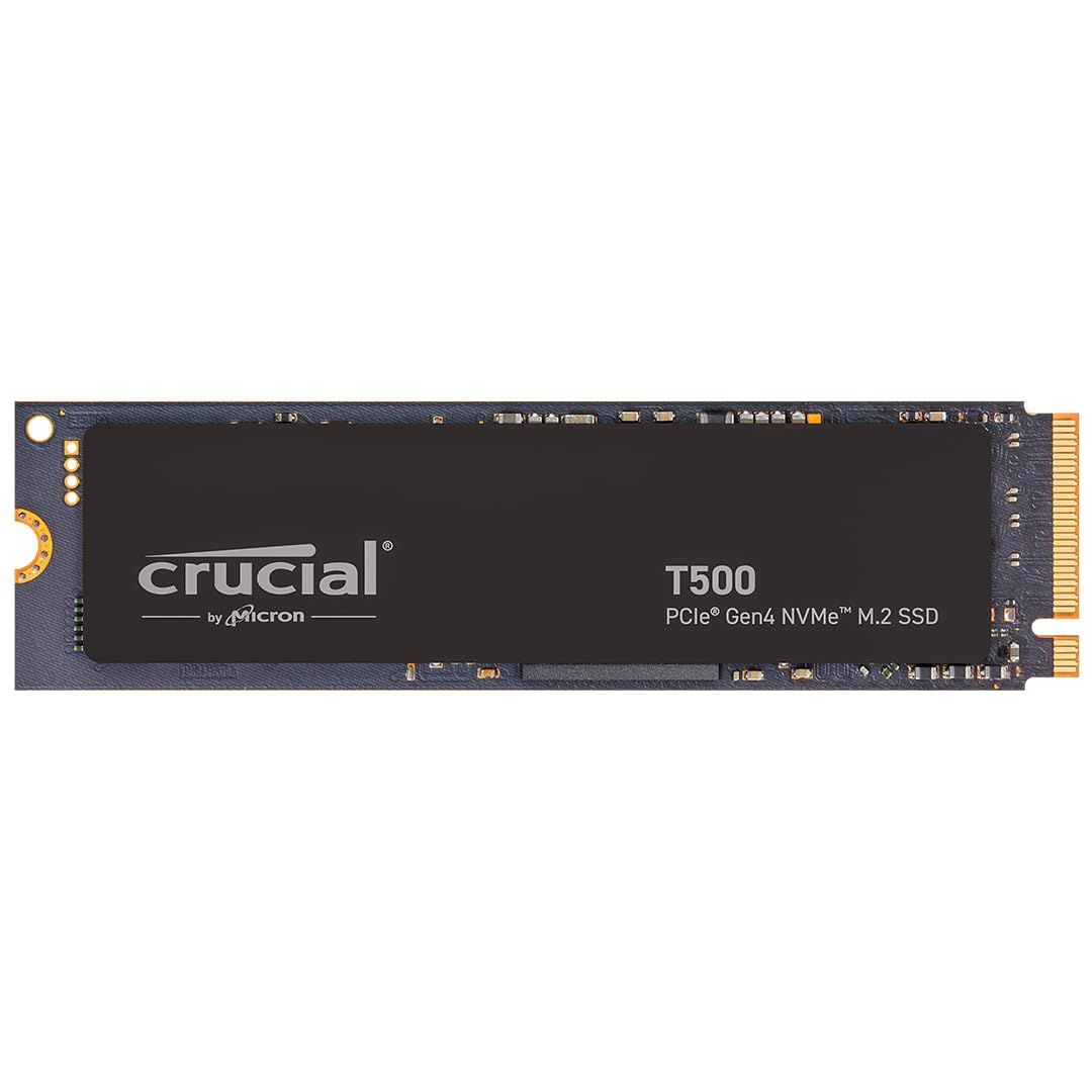 Crucial T500 PCIe Gen4 NVMe 500GB SSD 最大7,200MB/秒 TLC NAND ノートパソコン&デスクトップ(PC)対応 クリエイティブ/ゲーマー向け ソリッドステートドライブ 1Mo Adobe Creative Cl