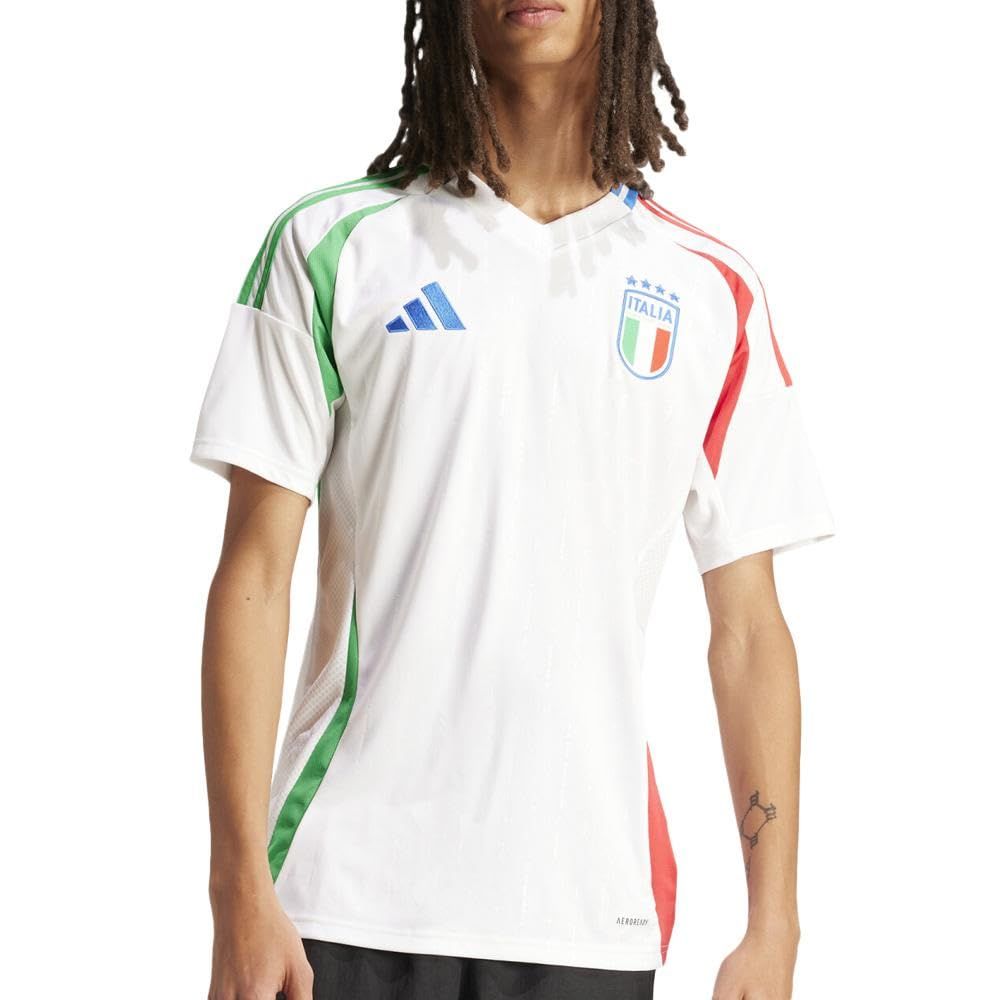 新品 [アディダス] サッカー/フットサル ライセンスシャツ イタリア代表 24 アウェイユニフォーム メンズ M メンズ ホワイト