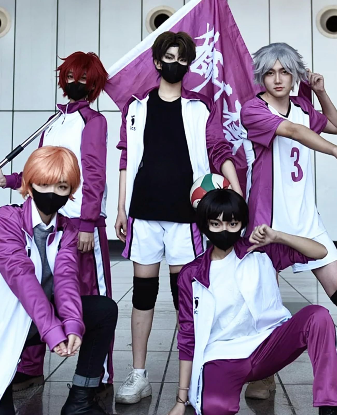 新品 [NOKIJP] 白鳥沢 コスプレ衣装 ジャージ ユニフォーム 制服 大人