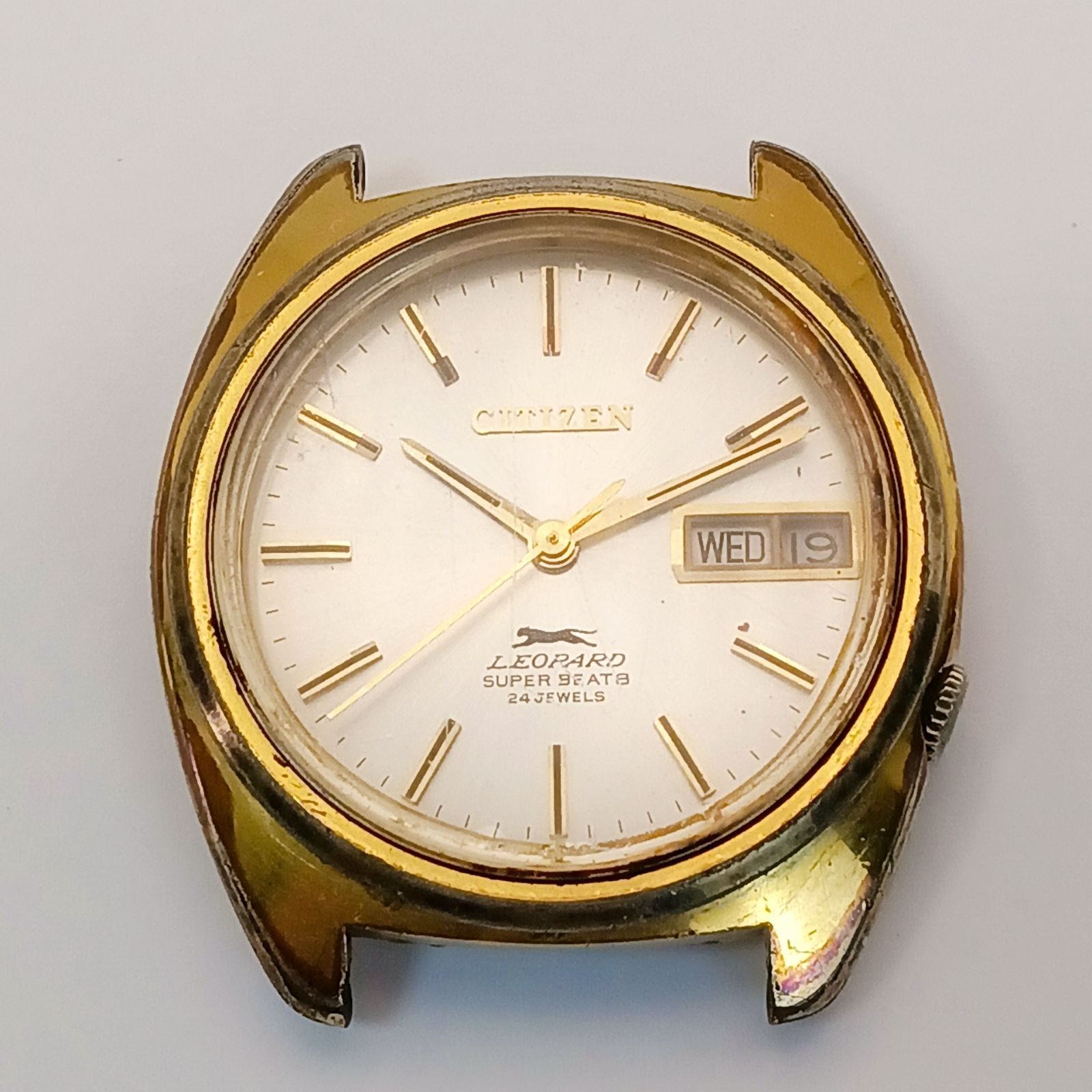 稼働 良品】0403-2 CITIZEN REOPARD シチズン レオパード 4-770196 