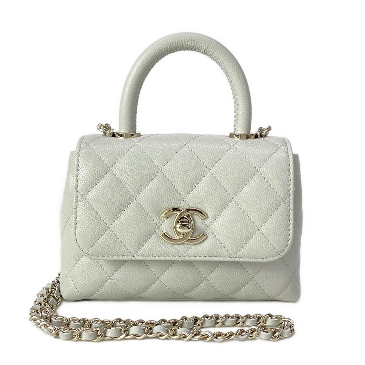 CHANEL(シャネル) ハンドバッグ美品 チェーンクラッチ/ココ CHANEL(シャネル) ハンドバッグ美品 チェーンクラッチ/ココ