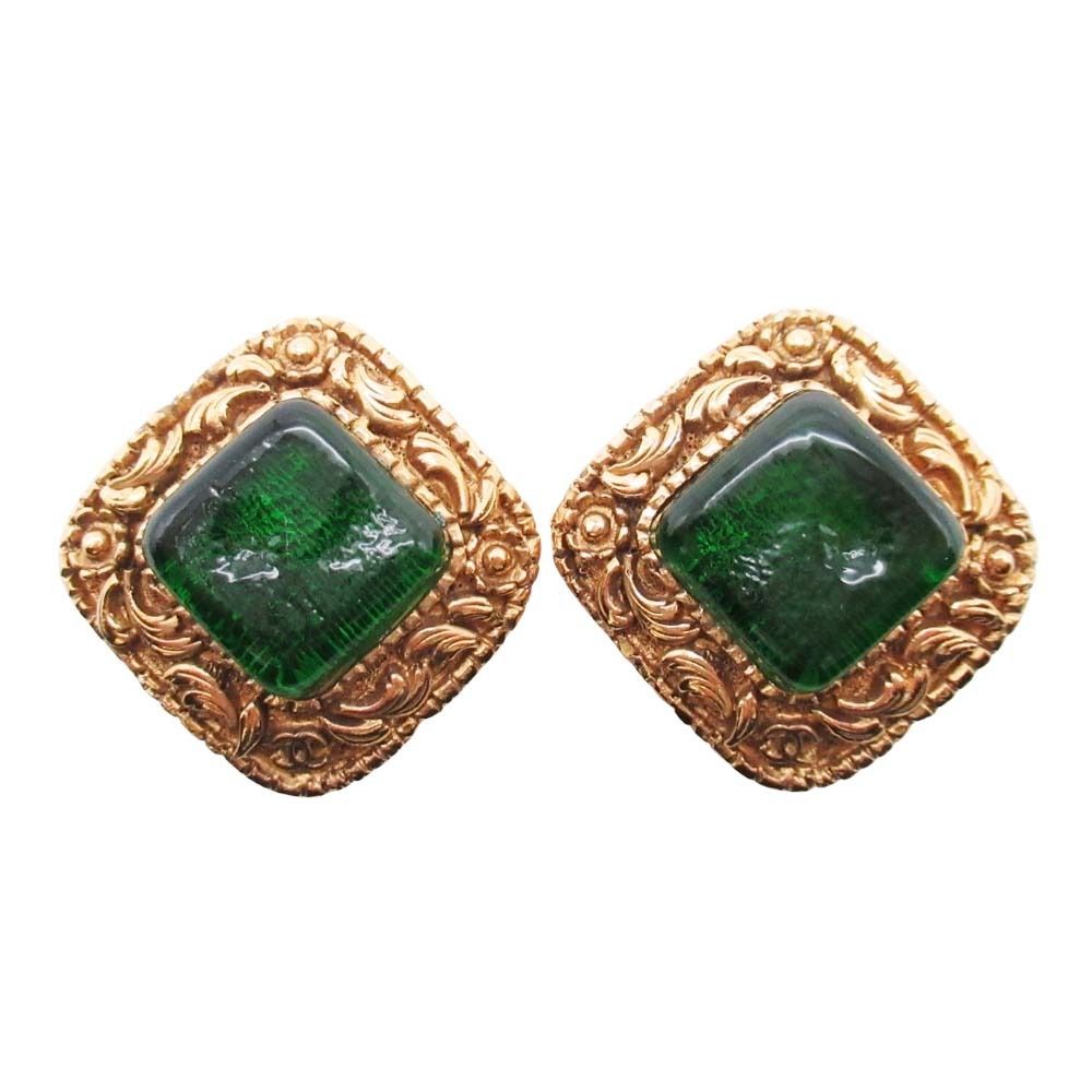 新品同様 1991年製 vintage CHANEL シャネル グリポア イヤリング 
