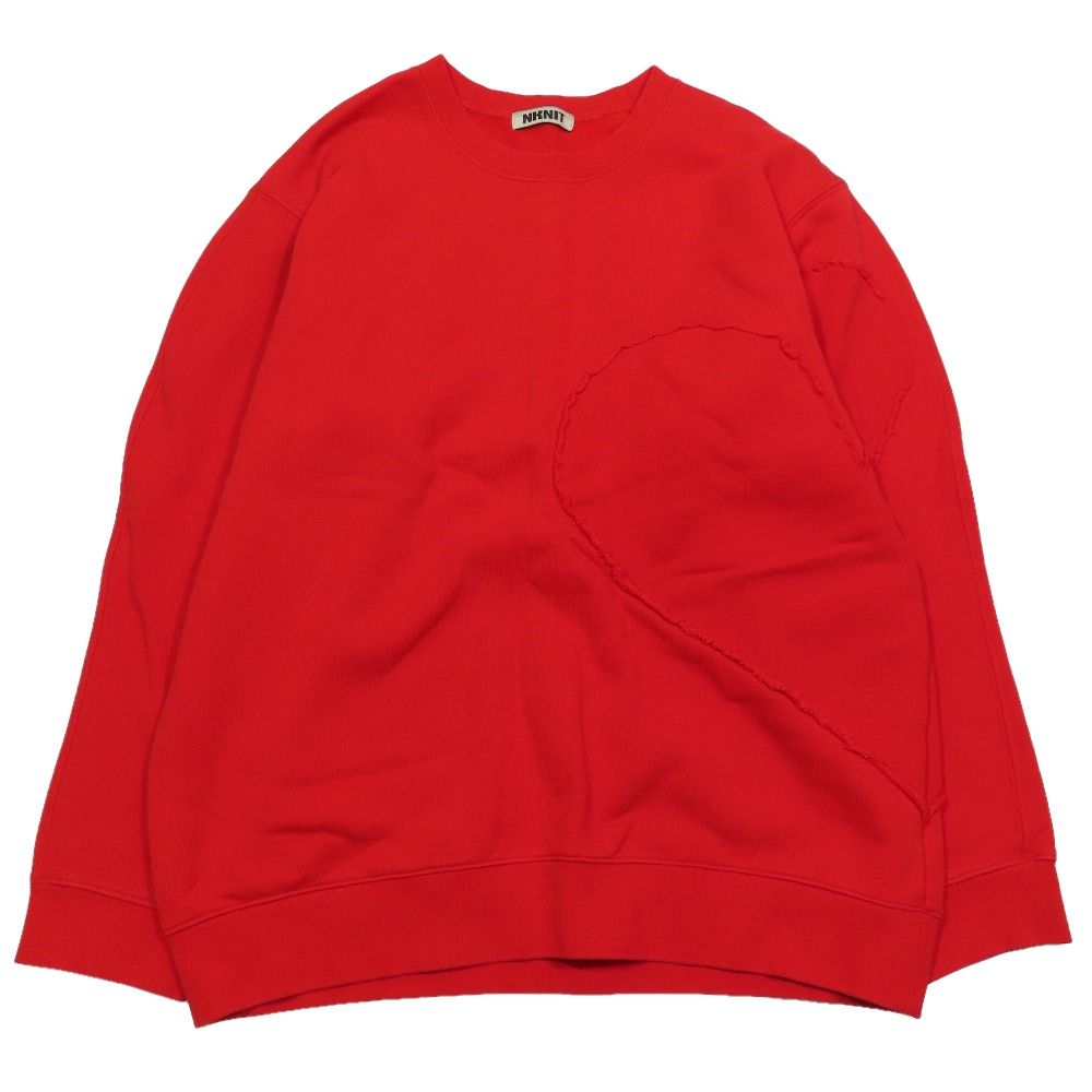 美品 24AW NKNIT ンニット ハートパターン スウェット 美品 24AW NKNIT ンニット ハートパターン スウェット