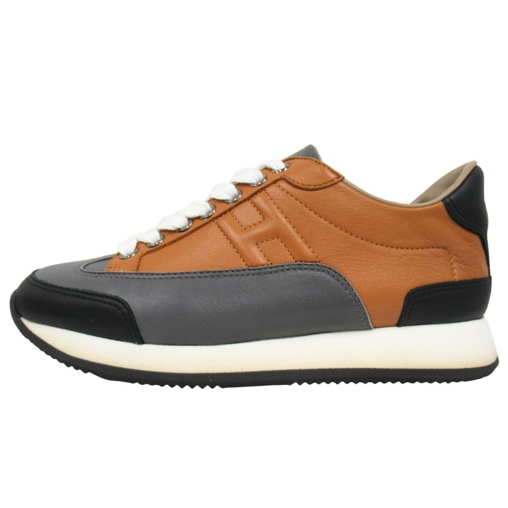 美品 HERMES エルメス スニーカー Quick クイック レザー 美品 HERMES エルメス スニーカー Quick クイック レザー