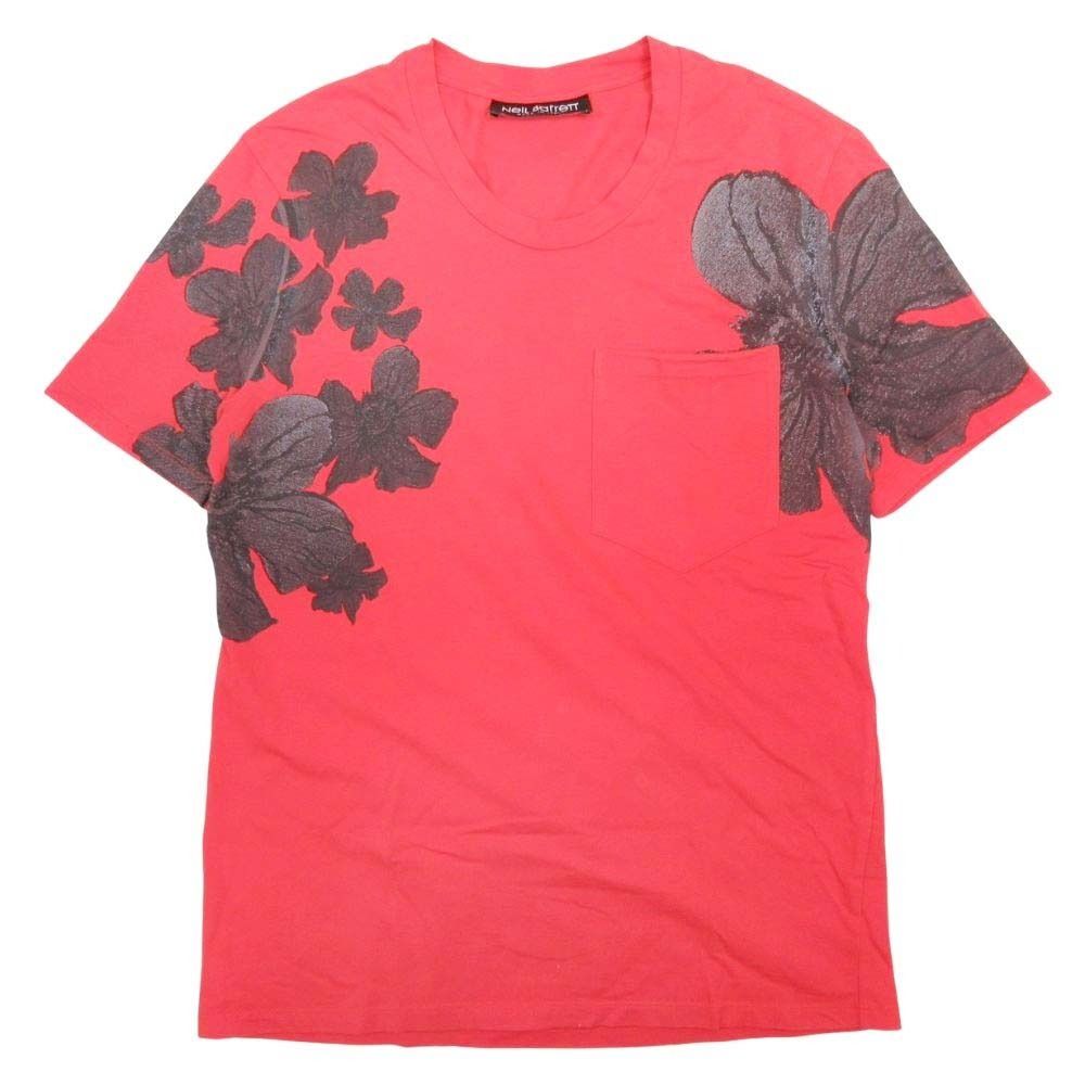 良品 19ss NeiL Barrett ニールバレット 花柄プリント Tシャツ 良品 19ss NeiL Barrett ニールバレット 花柄プリント Tシャツ