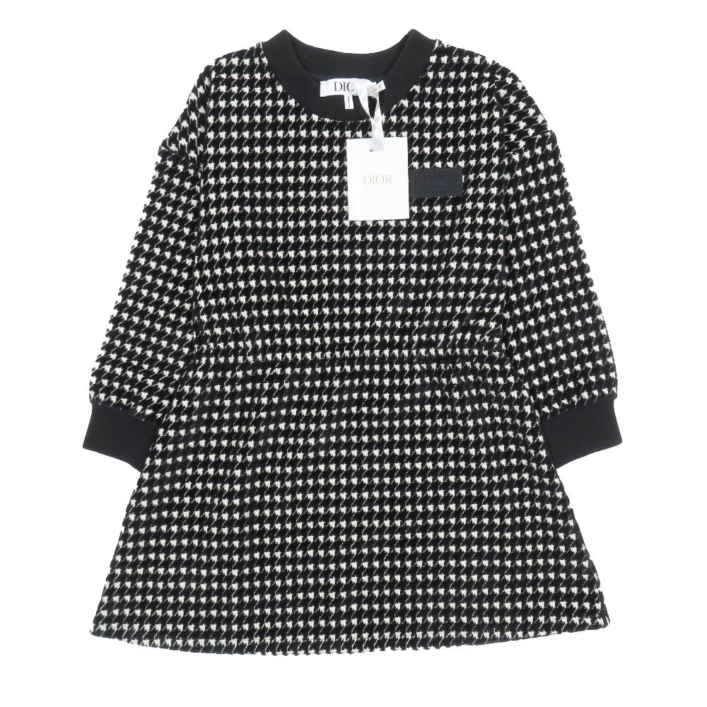 未使用級✨BABY Dior ワンピース トロッター ロゴ 長袖 Aライン 12 未使用級✨BABY Dior ワンピース トロッター ロゴ 長袖 Aライン 12