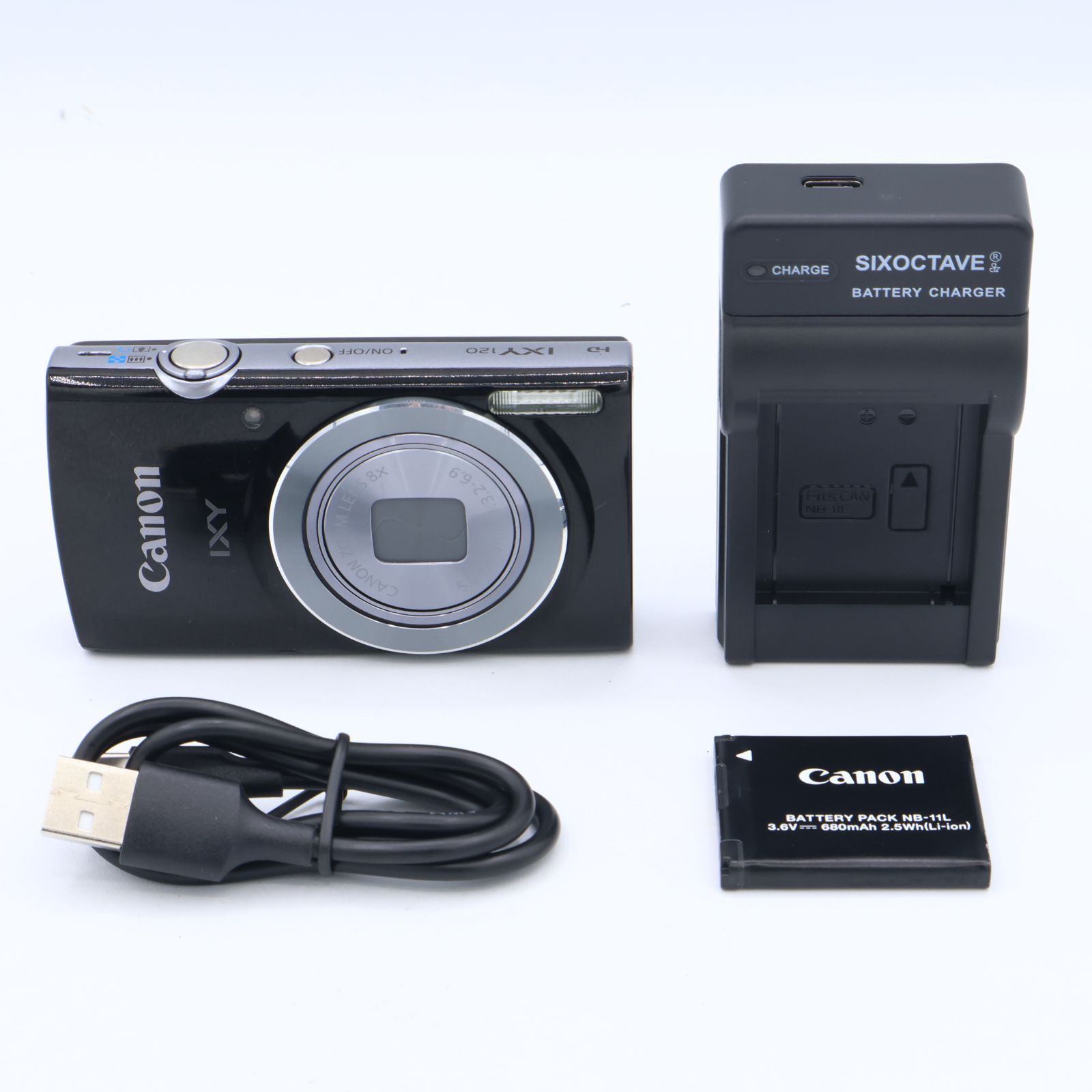 Canonキャノン IXY120 人気ブラック 最大1600万画素 CANON IXY 120 