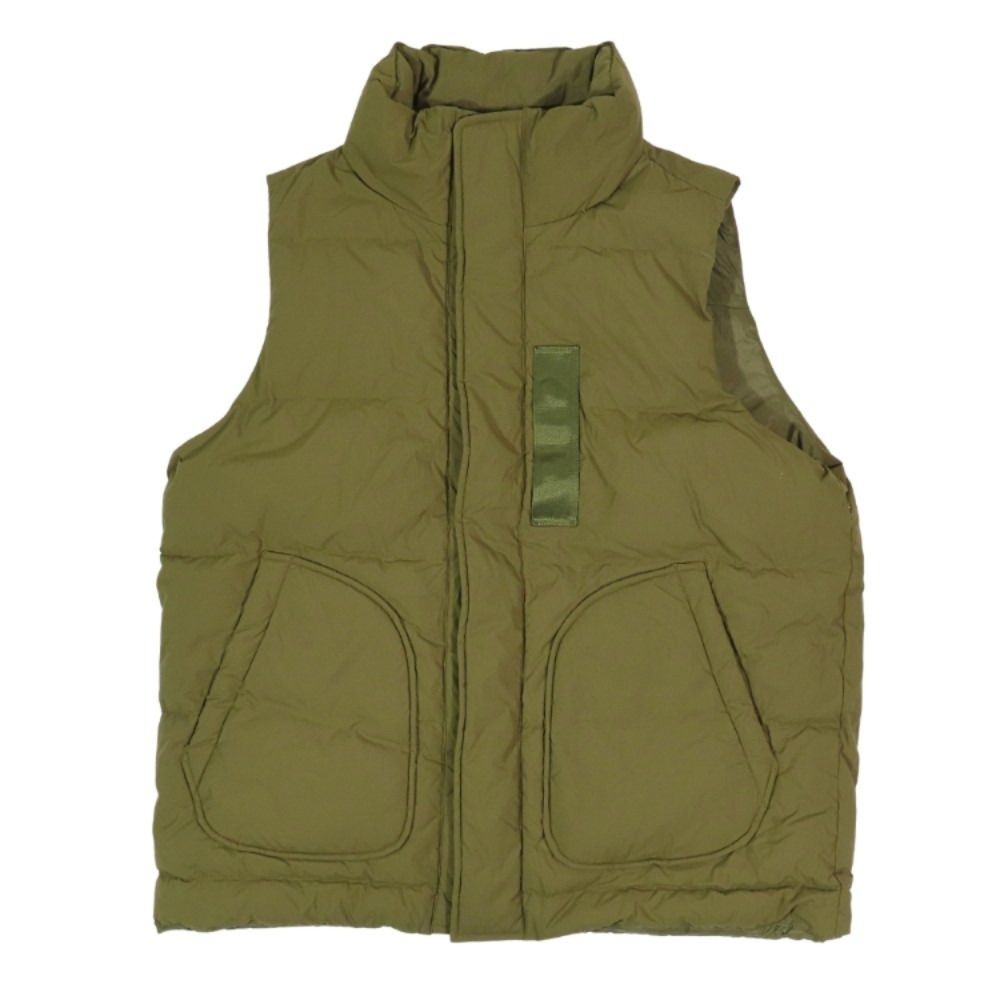 美品 23AW White Mountaineering × TAION ホワイトマウンテニアリング ダウンベスト ジャケット キルティング 0 カーキ メンズ 古着 中古 USED 美品 23AW White Mountaineering × TAION ホワイトマウンテニアリング
