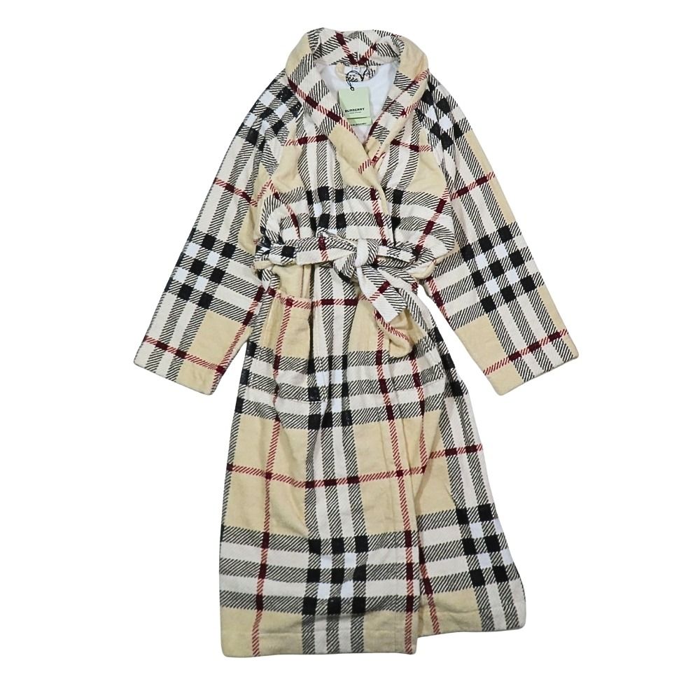 未使用 BURBERRY LONDON バーバリー ロンドン コットン バスローブ 
