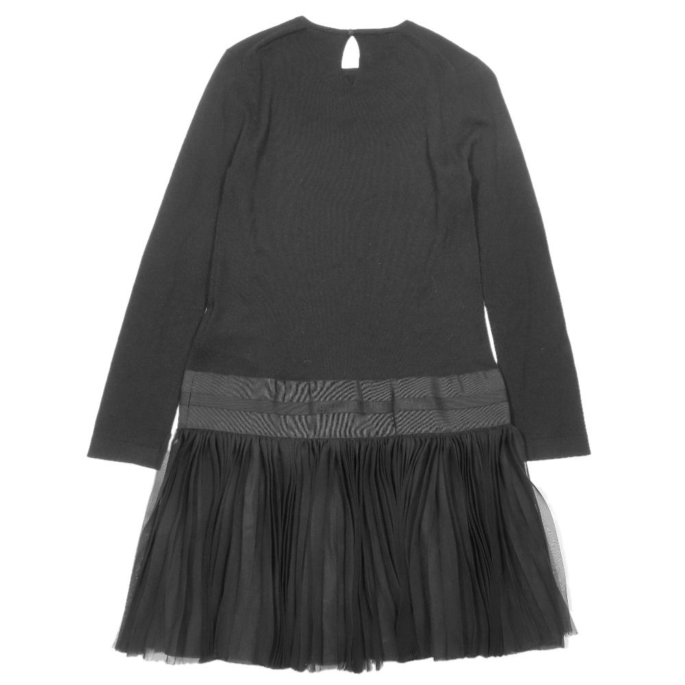 美品 Sacai サカイ ニット ワンピース 長袖 ハーフ 膝丈 美品 Sacai サカイ ニット ワンピース 長袖 ハーフ 膝丈