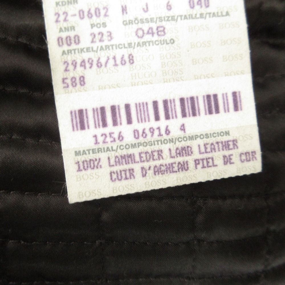 メンズ HUGO BOSS ヒューゴボス ラム ナッパ レザー ジャケット