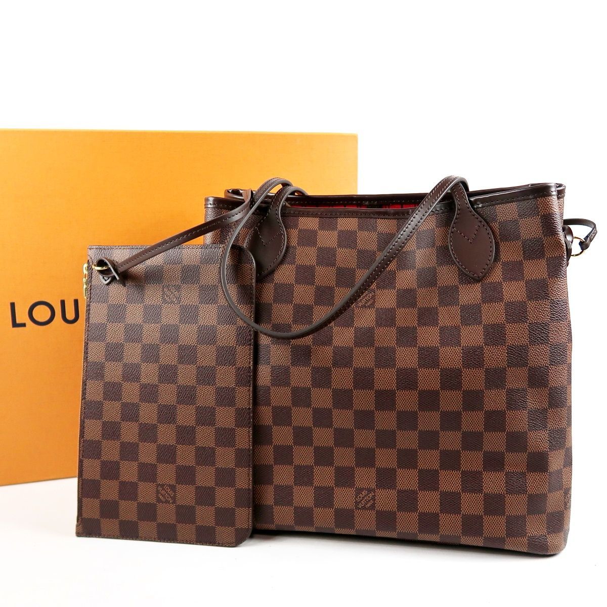 超美品】LOUIS VUITTON ヴィトン ネヴァーフルMM トートバッグ ダミエ 