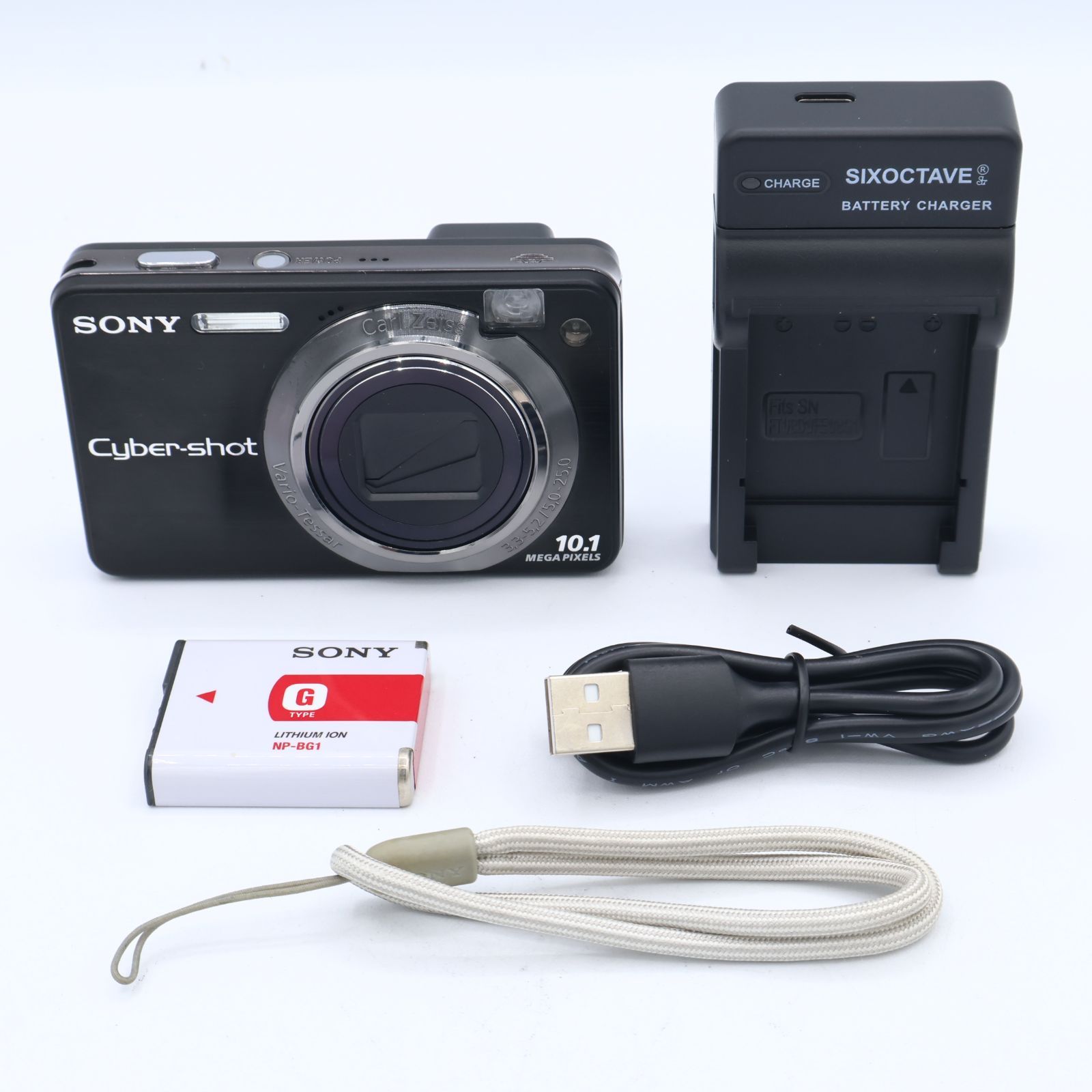 SONY ソニー Cyber-shot DSC-W170 ブラック 箱+充電器等 充電器付】Sony