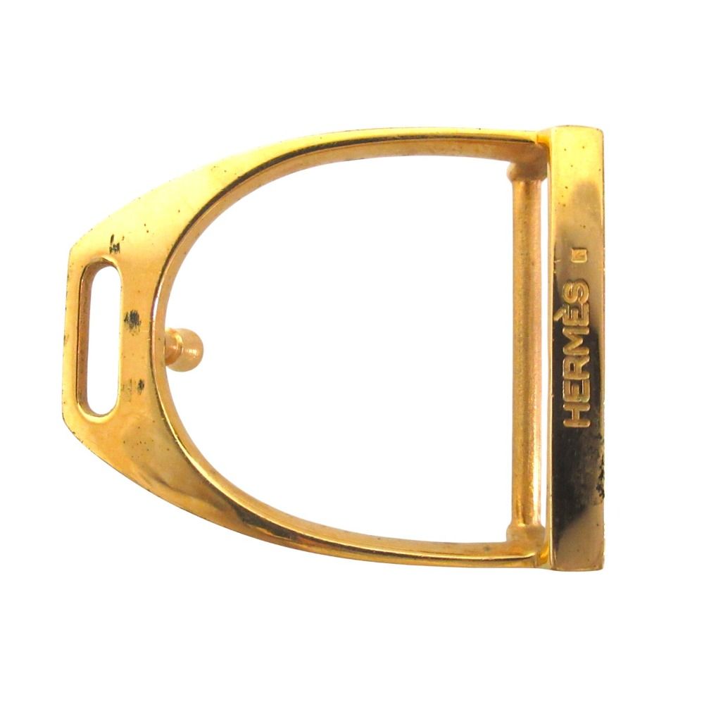 【美品】 HERMES エルメス エトリエ ベルトバックル レディース メンズ HERMES エルメス ヴィンテージ エトリエ ベルトバックル ゴールド