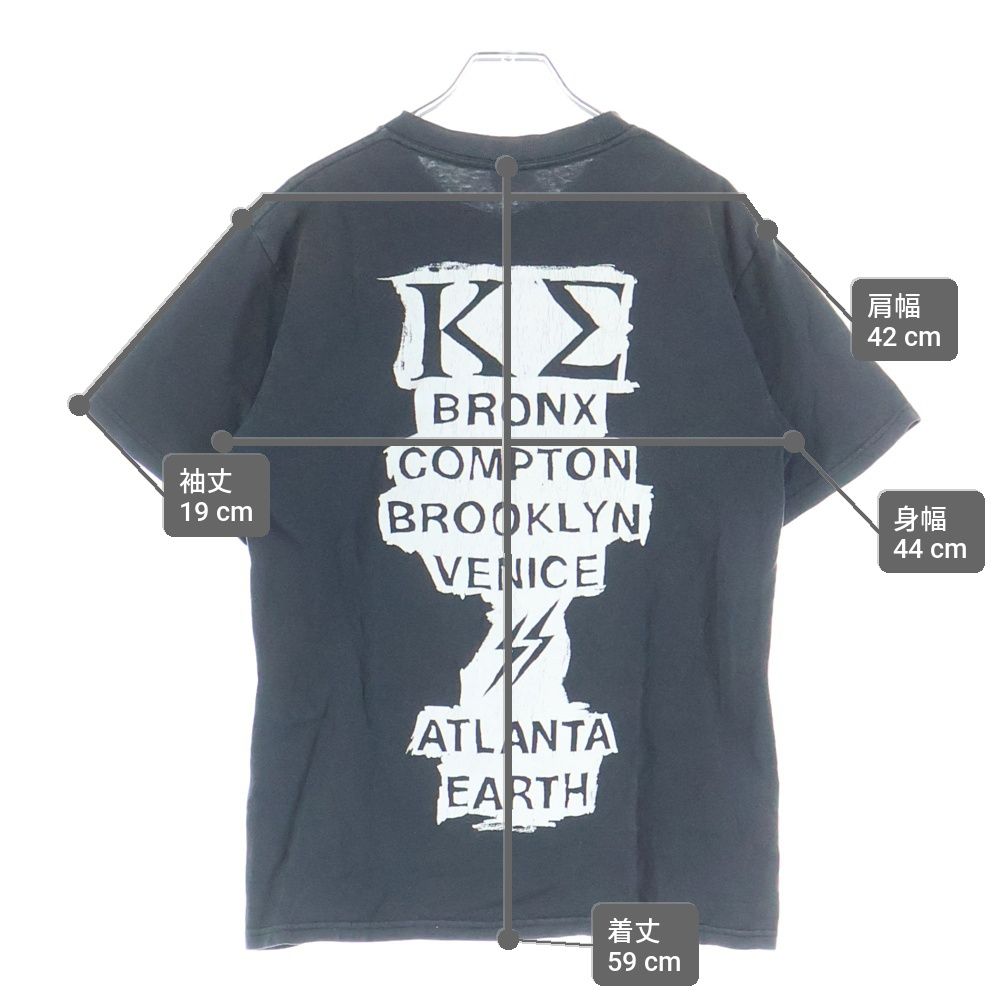 00s stussy ステューシー tシャツ 両面プリト フェードブラック▲□ 00s stussy ステューシー tシャツ 両面プリト フェードブラック