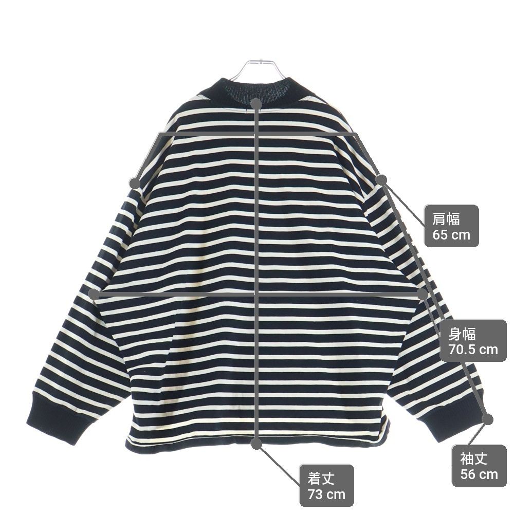 kolor カラー BEACON ビーコン ボーダー モックネック 長袖Tシャツ