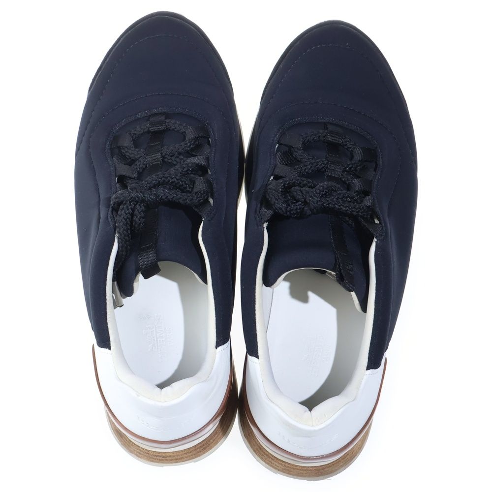 HERMES (エルメス) MILES マイルス レザー切り替え ローカット 