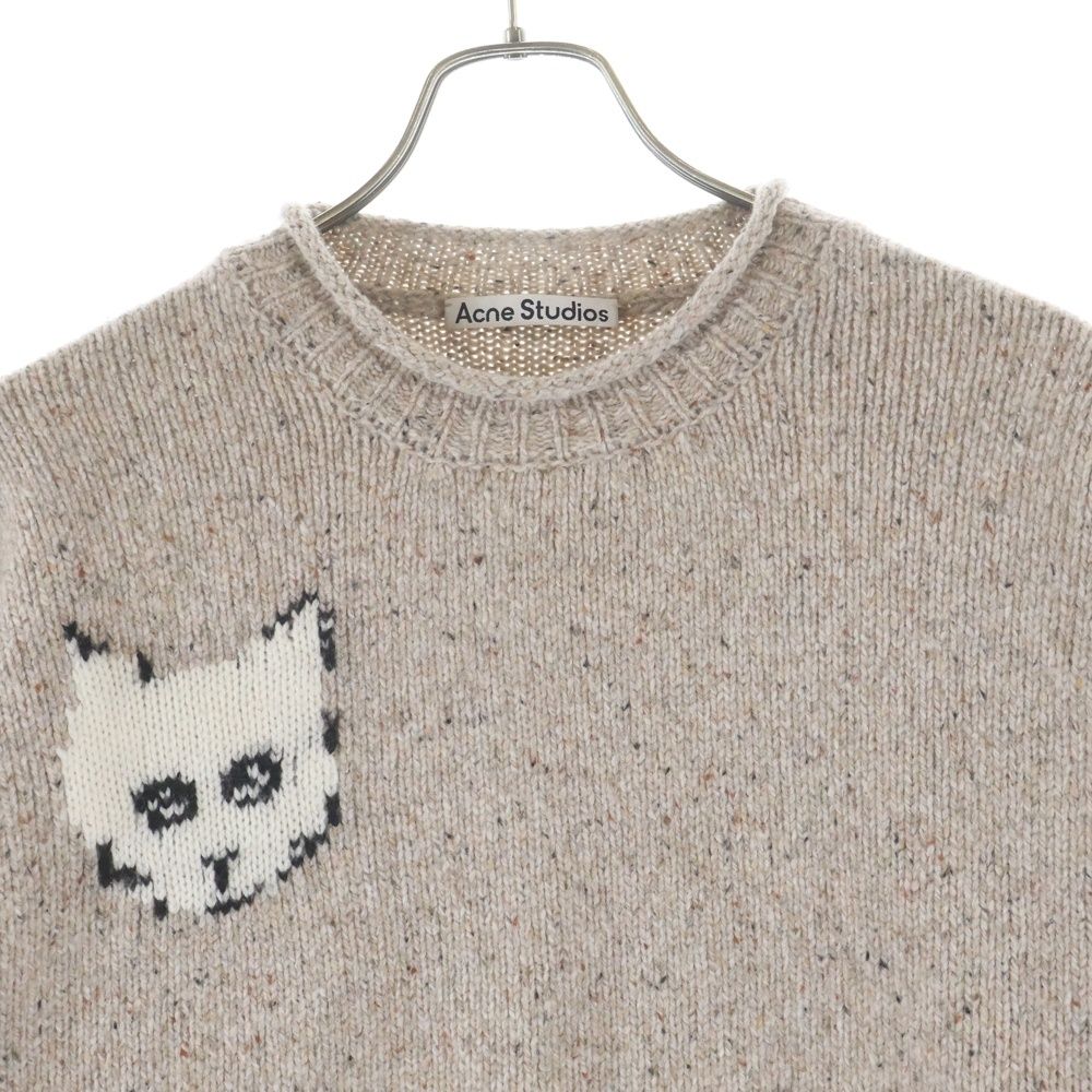 【極美品】Acne Studios JACQUARD JUMPER ニット　猫 Acne Studios (アクネ ストゥディオズ) 24AW CAT JACQUARD JUMPER