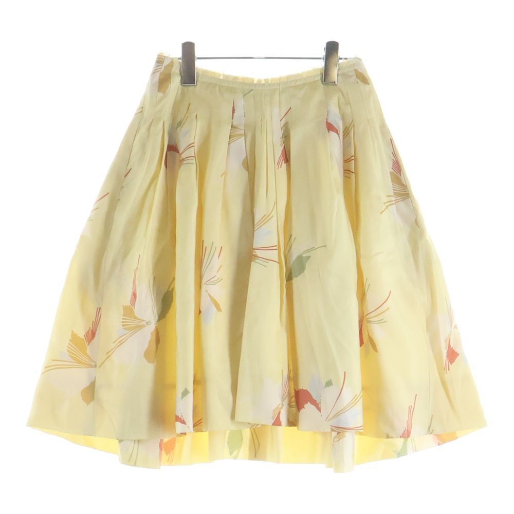 MARNI (マルニ) 総柄プリント シルク カットオフ ミディアム フレア