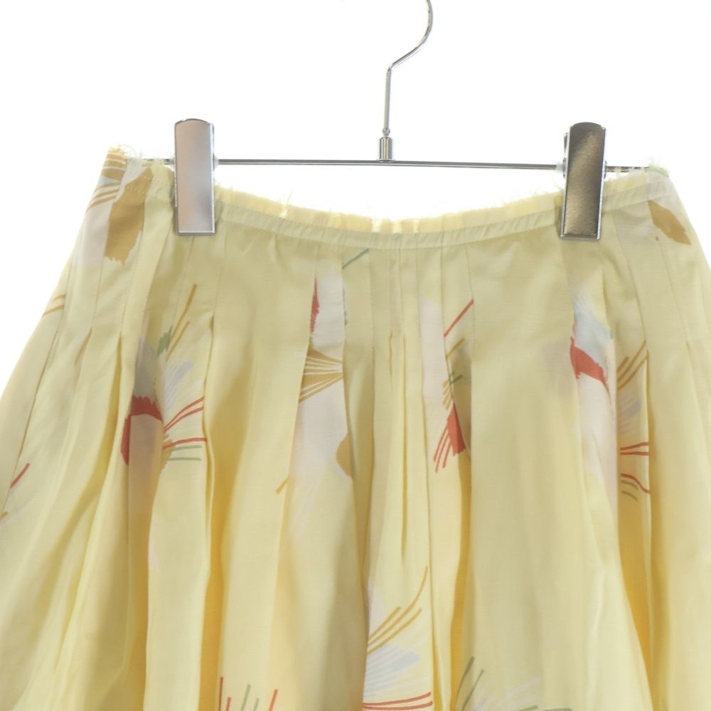 MARNI (マルニ) 総柄プリント シルク カットオフ ミディアム フレア