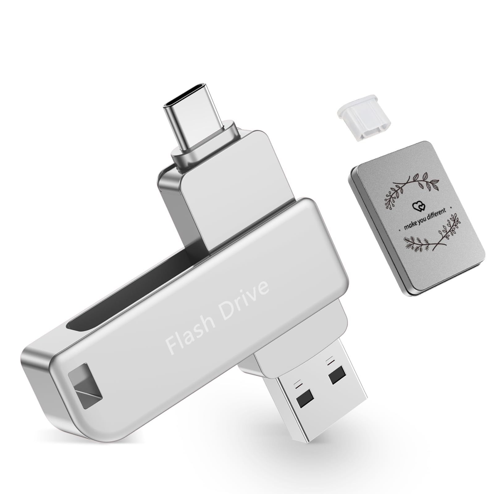 新品 USBメモリ 256GB Type-C & USB A対応 高速データ転送 スマホ・PC両用 写真動画バックアップ 保存フラッシュドライブ コンパクトで持ち運び便利 大容量メモリ プレゼントにも最適