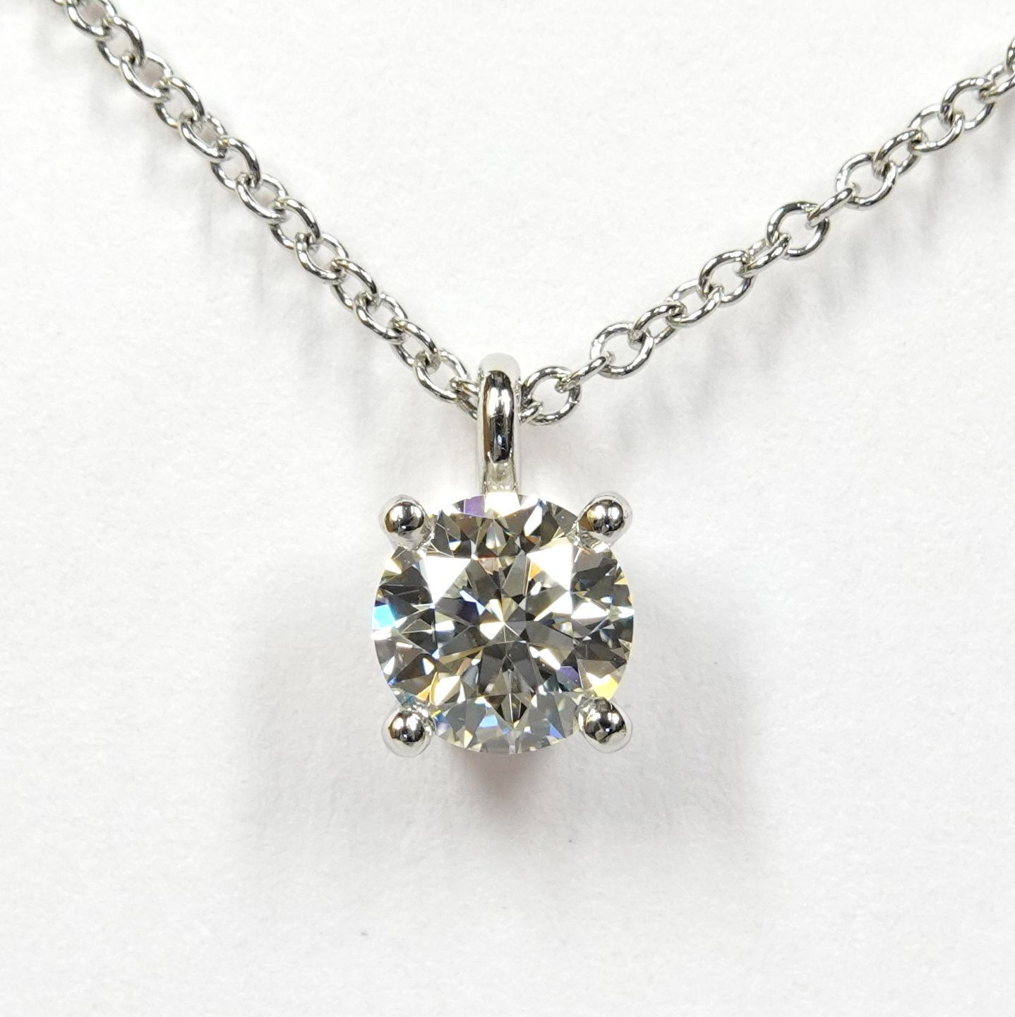 TIFFANY&Co. ティファニー ソリティア ダイヤモンド Pt950 ネックレス