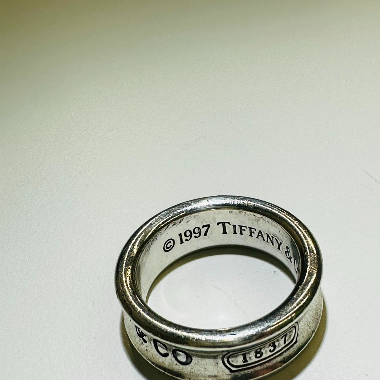 錦】Tiffany＆Co. ティファニー リング 指輪 ナロー 1997 SV925 10号