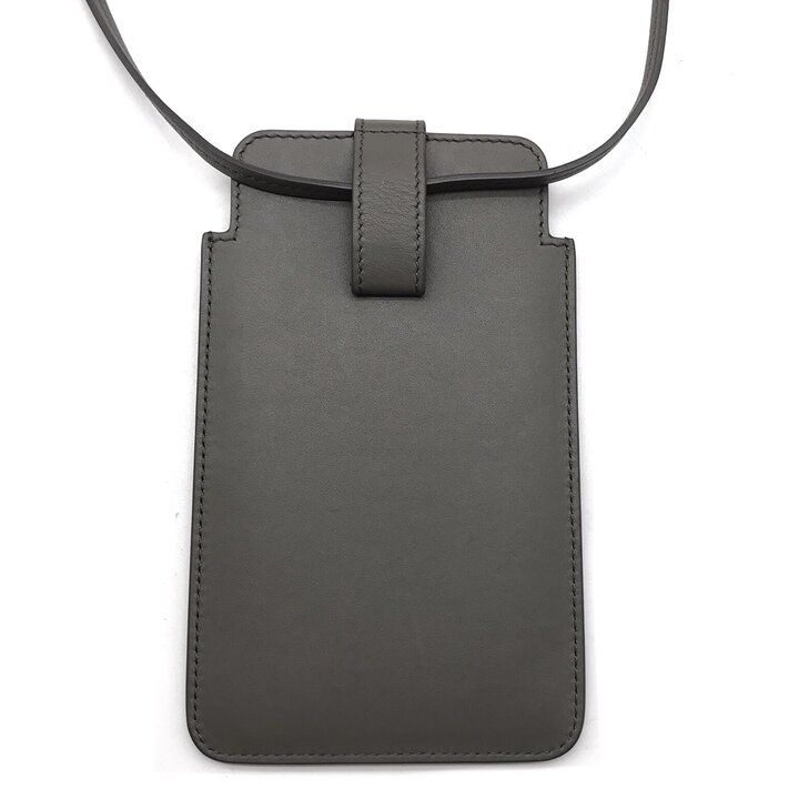 美品 Maison Margiela メゾン マルジェラ レザー フォン ポーチ スマホ ショルダー グレージュ ブランド 小物 ファッション k7693 美品 Maison Margiela メゾン マルジェラ レザー フォン ポーチ スマホ