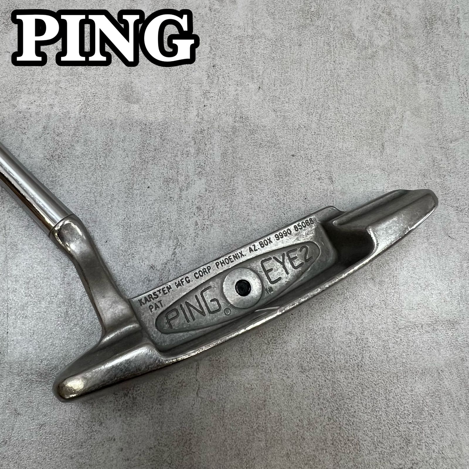 PING　ピン　EYE2　メンズゴルフ　PT　パター　ピン型　ショートネック	35.8インチ　右利き用　黒ドット　ブラック ゴルフ PING ピン EYE2 メンズゴルフ PT パター ピン型 ショートネック