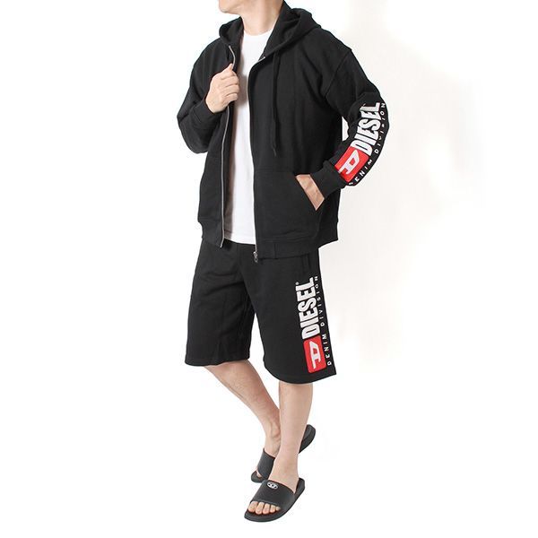 26SSモデル ディーゼル DIESEL パーカー+ショートパンツ セットアップ
