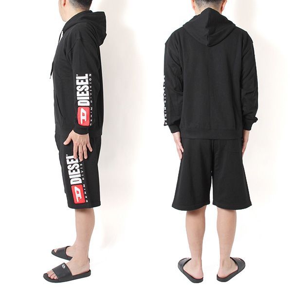 26SSモデル ディーゼル DIESEL パーカー+ショートパンツ セットアップ