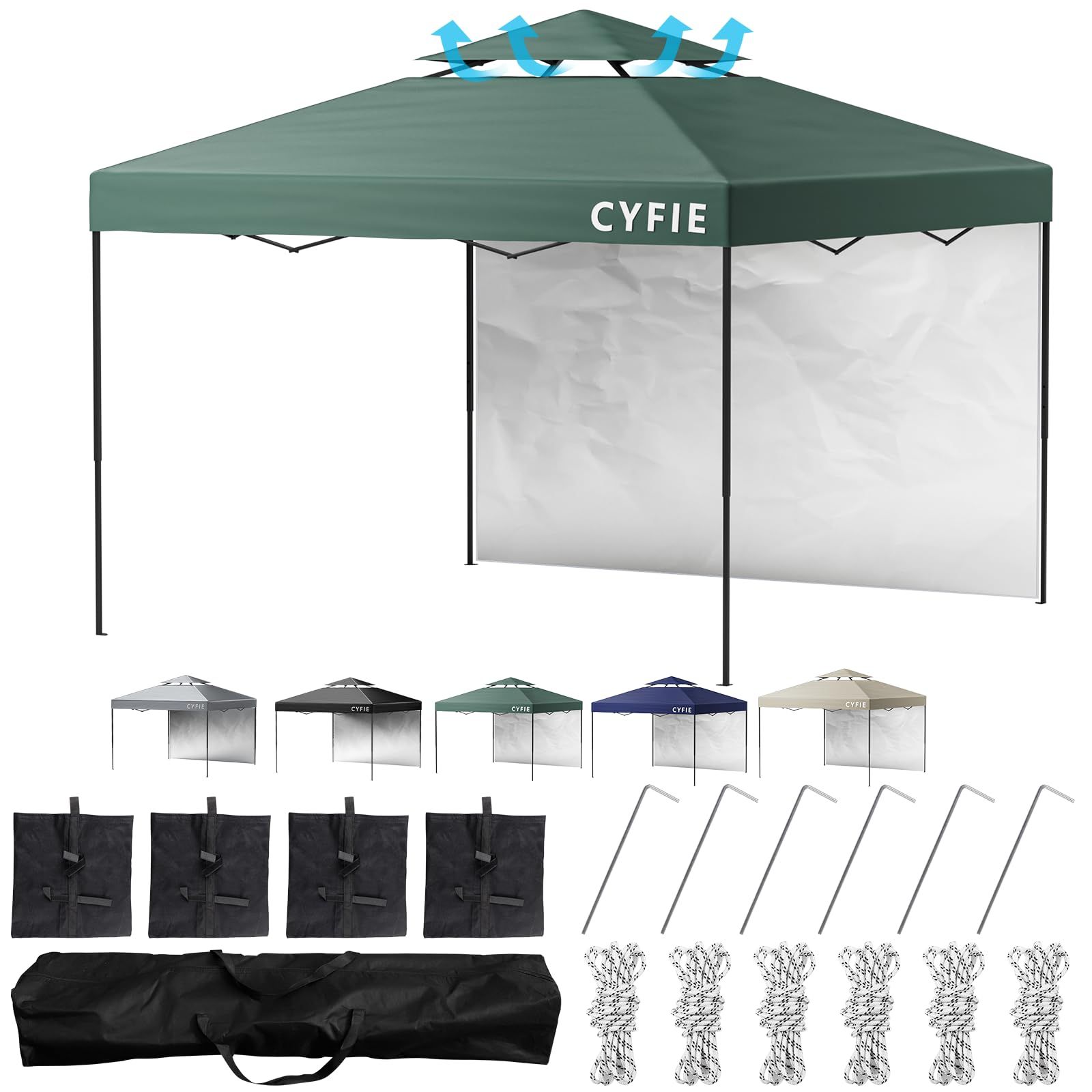 新品未使用品 CYFIE タープテント グリーン キャンプ 【公式通販】