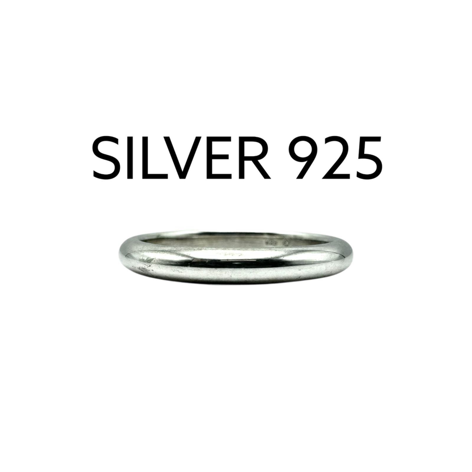 シンプルな美しさ】ミニマル Silver 925 刻印 Design Ring シルバー 