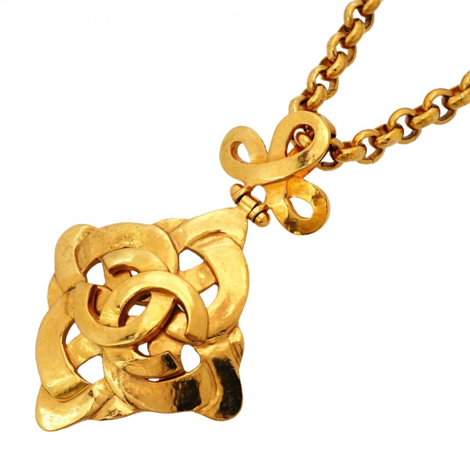 シャネル(Chanel) シャネル ネックレス ココマーク GPメッキ ゴールド 