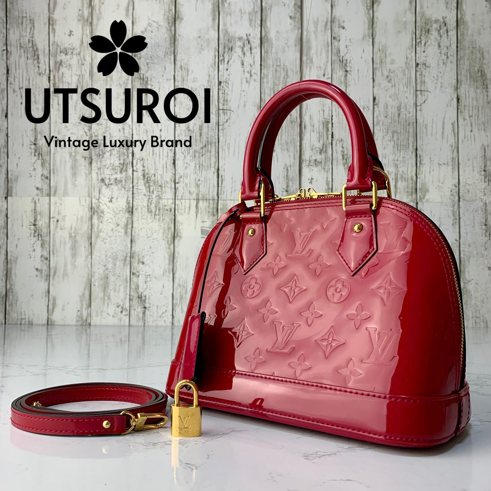 LOUIS VUITTON アルマ BB モノグラム ヴェルニ 2Way ショルダーバッグ