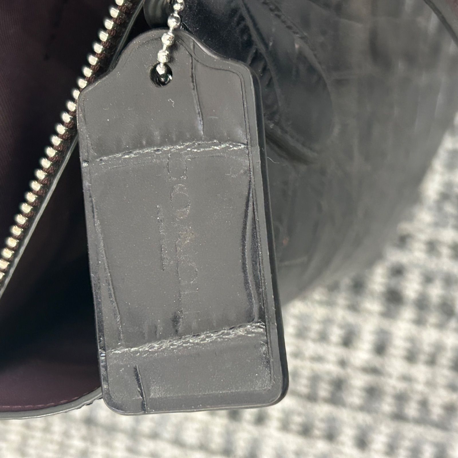 未使用 コーチ coach クロコ型 ウィロウ トートバッグ CP140 - メルカリ