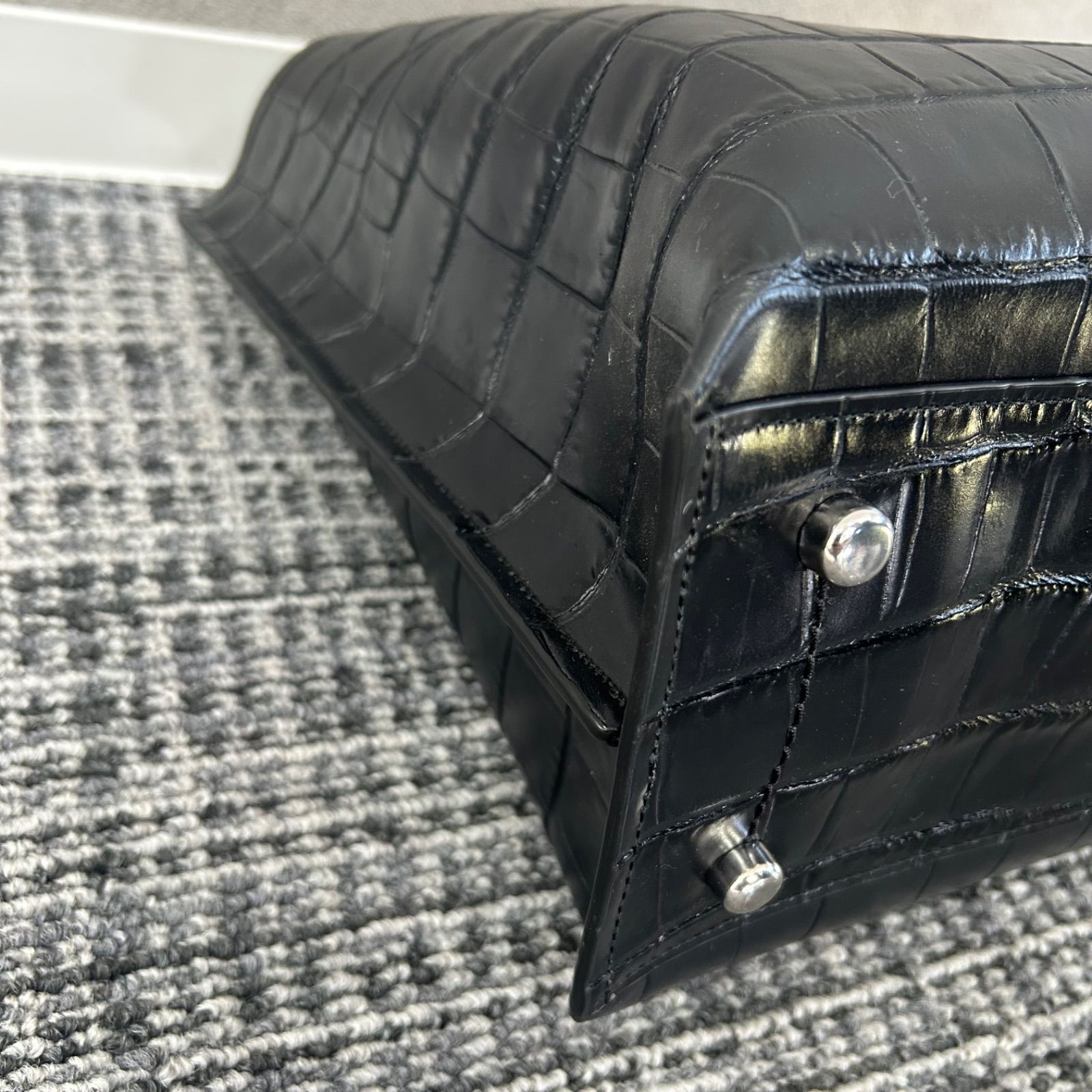 未使用 コーチ coach クロコ型 ウィロウ トートバッグ CP140 - メルカリ