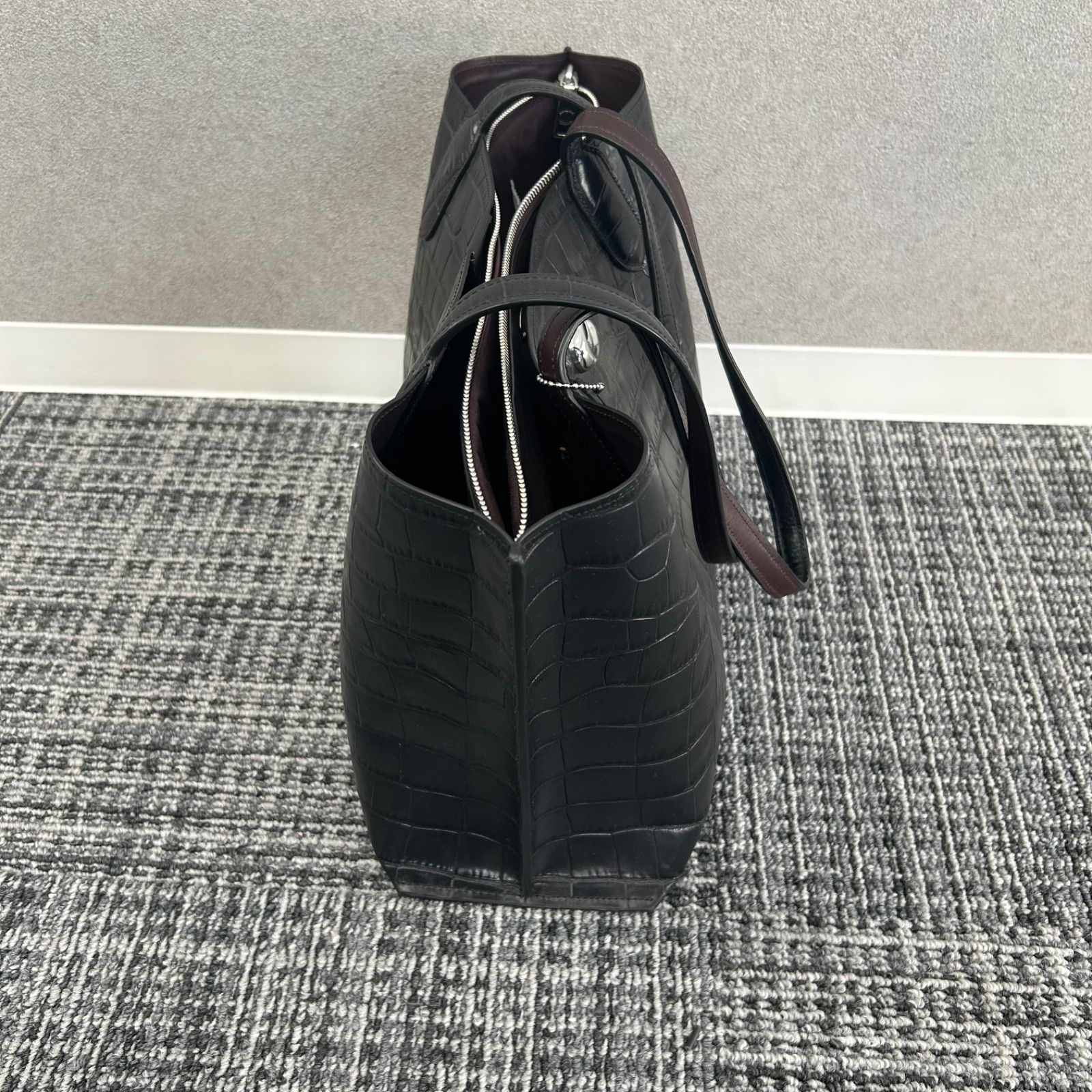 未使用 コーチ coach クロコ型 ウィロウ トートバッグ CP140 - メルカリ